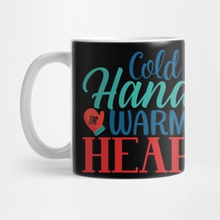 Cold Hands, Warm Heart: Embracing Winter's Endearing Contrast Mug